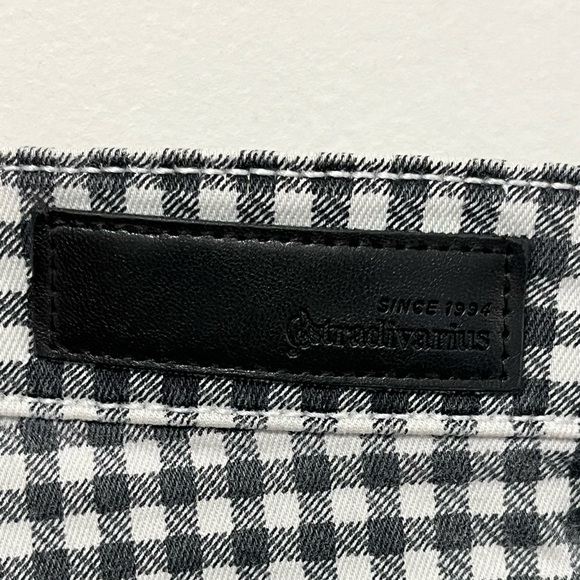 Stradivarius Gingham High-Waisted Pants - Size 6 - Picture 4 of 9